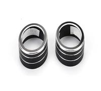 Per Toyota Per Rav4 Per RAV 4 2019 2020 2021 2022 Per XA50 Pomello Del Climatizzatore Anello Di Rivestimento Pulsante Di Copertura Custodia 2 Pezzi Strisce Decorative Auto Aria Condizionata(Black)
