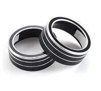 Per Toyota Per RAV4 XA50 2019-2023 Auto Aria Condizionata Centrale Manopole Del Volume Anello Di Rivestimento Accessori Di Copertura Car Interior(Nero)