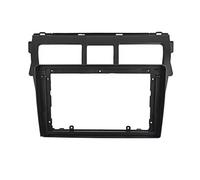 Per Toyota Per Vios 2007-2012 Per Belta 2005-2008 Auto Stereo Dash Fascia Trim Faceplate 2 Din Head Unit Car Radio Frame Kit Cornice rivestimento cruscotto(Telaio - Nero)