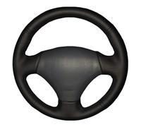 Per Toyota Per Vios Per Mark 2 Per Corolla 2000-2004 Coprivolante Per Auto In Similpelle Nera Cucita A Mano Coprivolante(Red Thread)