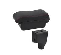 Per Toyota Per Yaris 2015-2022 Box Bracciolo Auto Per Toyota Per Yaris Per Scatola Portaoggetti Per Ibrida Accessori Auto(A1 red line No USB)