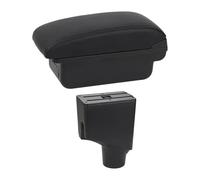 Per Toyota Per Yaris Per Hybrid 2015-2021 Bracciolo Scatola Portaoggetti Centrale Per Auto Accessorio USB Coperchi Braccioli Auto(B1 Black Line)