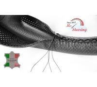PER TOYOTA PICKUP 89-95 PERF NERO COPRIVOLANTE IN PELLE NERO CUCITURA
