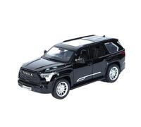 Per Toyota Sequoia-SUV 1/24 Modello In Metallo Pressofuso In Lega Serie Di Simulazione Collezione Di Decorazioni(Black)