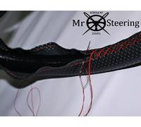 Per Toyota Verso 2009 + Perforata Volante IN Pelle Cover Rosso Doppio Punto