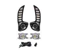 Per Toyota Yaris Vios 2020 2021 2022 LED Daytime Running Light DRL Paraurti Anteriore Luci Diurne Indicatori Di Direzione Lampada Fendinebbia Bianco Giallo 12V indicatori direzione(DRL Fog Set B)