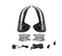 Per Toyota Yaris Vios 2020 2021 2022 LED Daytime Running Light DRL Paraurti Anteriore Luci Diurne Indicatori Di Direzione Lampada Fendinebbia Bianco Giallo 12V indicatori direzione(DRL Fog Set A)