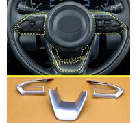 Per Toyota Yaris / Yaris Cross 2020 2021 2022 2023 2024 2025 Chrome opaco Interni Interruttore del Volante Copertura Trim Accessori