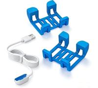 per Tractive GPS Tracker per cani Dog 4, caricatore di ricambio e supporto | Set di ricambio con cavo di ricarica USB e 2 clip in gomma, compatibile con accessori GPS per cani