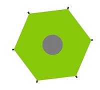 per trampolino ad ampia copertura, protezione dai raggi UV, installazione semplice, elastica, multi dimensione, impermeabile, per salti, piscine, parchi acquatici, compleanni, picnic e feste