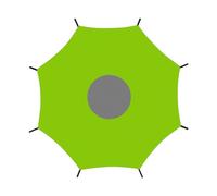 per trampolino ad ampia copertura, protezione dai raggi UV, installazione semplice, elastica, multi dimensione, impermeabile, per salti, piscine, parchi acquatici, compleanni, picnic e feste