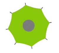 per Trampolino Elastico - Copertura Protettiva per Trampolino con Protezione Solare,Telo Impermeabile in Tessuto Oxford Antipioggia per Parchi Acquatici Feste Attività Ricreative e Picnic