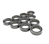 Per Traxxas Per Arrma Per Axial 10 Pezzi Cuscinetti A Sfere In Acciaio A Gola Profonda Auto RC Con Guarnizione In Gomma Nera Ricambi Di Ricambio Cuscinetti Rc