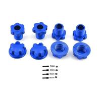 Per Traxxas Per E-Revo 2.0 Per Maxx Per Sledge 1/8 1/10 Adattatore Mozzo Esagonale Ruota Scanalata Metallo Da 17 Mm 8654 Parti Aggiornamento Auto RC Parti Modificate Rc(Blue)