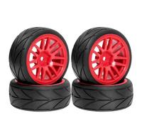 Per Traxxas Per HSP Per Tamiya Per HPI Per Kyosho 1:10 4 Pezzi Ruote Pneumatici 12mm Esagonale Gomma RC Drift Universale Su Per Strada Alla Deriva Sostituire RC Ruote Gomma