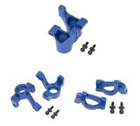 Per Traxxas Per LaTrax Per Teton 1/18 RC Auto Parti Di Aggiornamento 6 Pz Metallo Blocco Sterzo Anteriore Caster Blocco Posteriore Stub Assale Carrier Parti Modificate RC Modifiche(Blue)