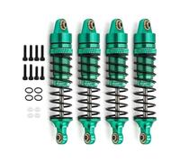 Per Traxxas Per LaTrax Per Teton Per Desert Per Prerunner SST 1/18 4 Pezzi Ammortizzatore Anteriore E Posteriore Metallo RC Truck Auto Parti Aggiornamento Accessori Dedicati Rc(Green)