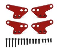 Per Traxxas Per MAXX 2.0 V2 89076-4 Per WideMaxx 1/10 4 Pezzi Supporto Inferiore Ammortizzatore Anteriore Posteriore In Metallo Per Sedile Rc Auto Ricambi Accessori Parti Aggiornamento RC(Red)