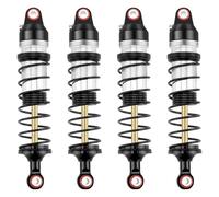 Per Traxxas Per Mini Per Maxx 2S 1/16 4 Pezzi Ammortizzatori In Lega Di Alluminio RC Auto Ricambi E Accessori Per Riparazioni Parti Ricambio Rc(Black)