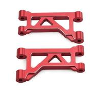 Per Traxxas Per Mini Per Maxx Braccio Inferiore Anteriore Superiore Metallo Accessori Ricambi Monster Truck RC Aggiornamento Auto Assemblare Parti Rc(Red,Upper)