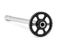 Per Traxxas Per Mini Per Maxx Metallo 45T 47T Ingranaggio Cilindrico E Set Albero Trasmissione Centrale 10755 10756 Parti Aggiornamento Auto RC Accessori Modelli Auto Rc(Silver,47T)