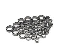 Per Traxxas Per Mini Per Slash Per E-Revo Per Summit Per Rally 1/16 36 Pezzi Kit Completo Cuscinetti Sfera Auto RC Acciaio Cromato Con Guarnizione Gomma Nera Cuscinetti Rc