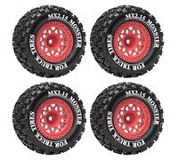 Per Traxxas Per Mini Per Xrt Per Wltoys Per Mjx Per Scy Per Losi Per Lmt 1/14-1/18 Rc Auto 4 Pezzi 12mm Hex Gomma Pneumatici Camion Parti Aggiornamento Accessori Modellismo RC