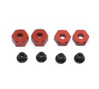 Per Traxxas Per Slash 2WD 1/10 Mozzi Ruota Esagonali Metallo Spilli Dadi Bloccaggio Flangiati M4 Set Parti Aggiornamento Sostituire 1654 3654 Accessori Giocattoli Rc