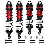 Per Traxxas Per Slash 2WD 4X4 Per Hoss Per Rustler Per Vxl Per Bandit Per Nitro Per Stampede 1/10 Set Ammortizzatori Ad Olio Parti Ammortizzatore RC(Black Red)