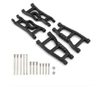 Per Traxxas Per Slash 2WD Per VXL Per Nitro Per Slash Per Rustler Per Raptor 1/10 Set Di Bracci Sospensione Anteriori Posteriori Nylon Aggiornamento Auto RC RC Ricambi Parti(Black)