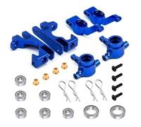 Per Traxxas Per Slash 4X4 1/10 1Set Blocco Sterzo In Metallo Blocco Sterzo Mozzo Per Tipo C Staffa Perno Ruota Con Cuscinetto A Sfere Parti Auto RC Modelli Auto Rc(Blue)