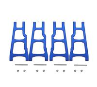 Per Traxxas Per Slash 4X4 Per Stampede Per Rustler 4WD 1/10 RC Auto Parti Aggiornamento Set Bracci Sospensione Anteriori Posteriori Metallo 3655 Parti Modifiche RC(Blue)