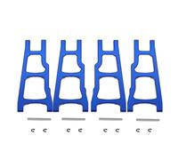 Per Traxxas Per Slash 4X4 Per Stampede Per Rustler 4WD 1/10 Set Di Bracci Di Sospensione Anteriori E Posteriori In Metallo 3655 Parti Di Aggiornamento Per Auto RC Accessorio Per Auto RC(Blue)