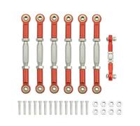 Per Traxxas Per Slash 4X4 Per VXL 2WD Per Rustler Per Stampede Per Hoss 1/10 Tenditori In Metallo Set Di Tiranti Per Bielle Di Camber Ricambi Per Auto RC Parti Del Tirante Rc(Red)