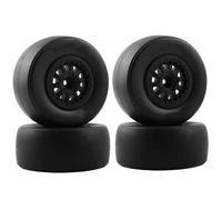 Per TRAXXAS Per Slash Per ARRMA Per Senton Per Racing 1/10 12mm Ruote Pneumatici In Gomma Esagonale Per Percorsi Brevi Camion Slick OD 105mm Ricambi Pneumatici RC
