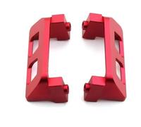 Per Traxxas Per Slash Per E-Revo Per Summit 1/16 2 Pezzi Protezione Servo Sterzo In Metallo 7037 Parti Di Aggiornamento Per Auto RC Accessori Pezzi Ricambio Rc(Red)