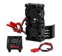 Per Traxxas Per Slash Per Stampede Per Rustler Per Hoss 4×4 Velineon Dissipatore Calore RC Per VXL-3s ESC Ventola Raffreddamento Del Motore Doppia Set Accessori Giocattoli Rc