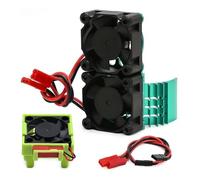 Per Traxxas Per Slash Per Stampede Per Rustler Per Hoss 4×4 Velineon Dissipatore Calore RC Per VXL-3s ESC Ventola Raffreddamento Del Motore Doppia Set Accessori RC