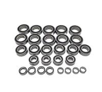 Per Traxxas Per Sledge 4x4 Off Road Truck 1/8 28 Pezzi Kit Cuscinetti A Sfera Preingrassati In Acciaio Cromato Con Guarnizione In Gomma Nera Per Auto RC A Gola Profonda Parti Cuscinetti RC