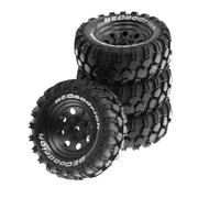 Per Traxxas Per TRX4 D90 D110 Per Axial Per SCX10 1/10 4 Pezzi Cerchi In Metallo 93 Mm 1,9" Beadlock Set Pneumatici In Gomma Per Auto RC Crawler Parti Aggiornamento. Parti