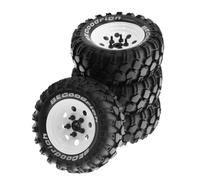 Per Traxxas Per TRX4 D90 D110 Per Axial Per SCX10 1/10 4 Pezzi Cerchi In Metallo 93 Mm 1,9" Beadlock Set Pneumatici In Gomma Per Auto RC Crawler Parti Aggiornamento. Parti