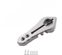 Per Traxxas Per Trx4 Per Trx6 Per Scx10 Per Axial D90 1/10 1 Pz 37mm Metallo Rc 25t Dente Servo Braccio Sterzo Rc Crawler Car Per Rgt Parti Modificate Rc(Silver)