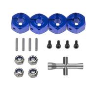 Per Traxxas Per VXL 2WD Per Rustler 1/10 Adattatore Mozzo Ruota Esagonale In Metallo 12 Mm M4 Dado Bloccaggio Flangiato Chiave A Croce Ricambi Per Aggiornamento Auto RC Accessori Dedicati Rc