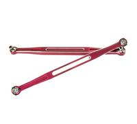 Per Traxxas Per X-MAXX Per WideMaxx 8S Per XRT 8S 1/5 1/6 RC Auto 2 Pezzi Puntale In Metallo Collegamenti 202.5mm Asta Collegamento Collegamento 7897 Parti Aggiornamento Parti Rc(Red)