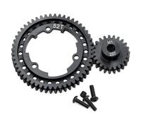 Per Traxxas Per X-Maxx X0-1 Per Maxx Per E-REVO 2.0 Rc Auto M1 Set Ingranaggi Motore In Acciaio Temprato 46T/50T/52T/54T Sperone + 18T/20T/22T Pignone Parti Parti Riparazione RC
