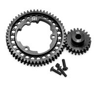 Per Traxxas Per X-Maxx X0-1 Per Maxx Per E-REVO 2.0 Rc Auto M1 Set Ingranaggi Motore In Acciaio Temprato 46T/50T/52T/54T Sperone + 18T/20T/22T Pignone Parti Componenti Modelli RC