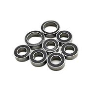 Per Traxxas XO-1 64077-3 1/7 8 Pezzi Kit Cuscinetti A Sfere Per Mozzi Ruota In Acciaio Cromato Pre Ingrassati Guarnizione In Gomma Nera Ricambi Per Auto RC Cuscinetti Rc