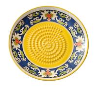 per tritare aglio e in ceramica con design in rilievo, schiacciafrutta, grattugia per compiti facili in cucina Macinino per aglio in ceramica