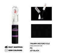 PER TRIUMPH JET BLACK PG Ritocco Penna Vernice Pennello Fix Kit Scratch...