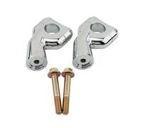 Per Triumph Per Bobber Per Bonneville T100 T120 Per Speedmaster Accessori Moto Manubrio Riser Morsetti Adattatore Sollevamento 30mm Riser Manubrio Moto(D'argento)